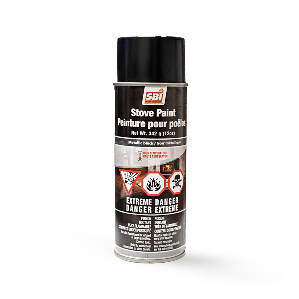 Drolet metallic black stove paint AC05959