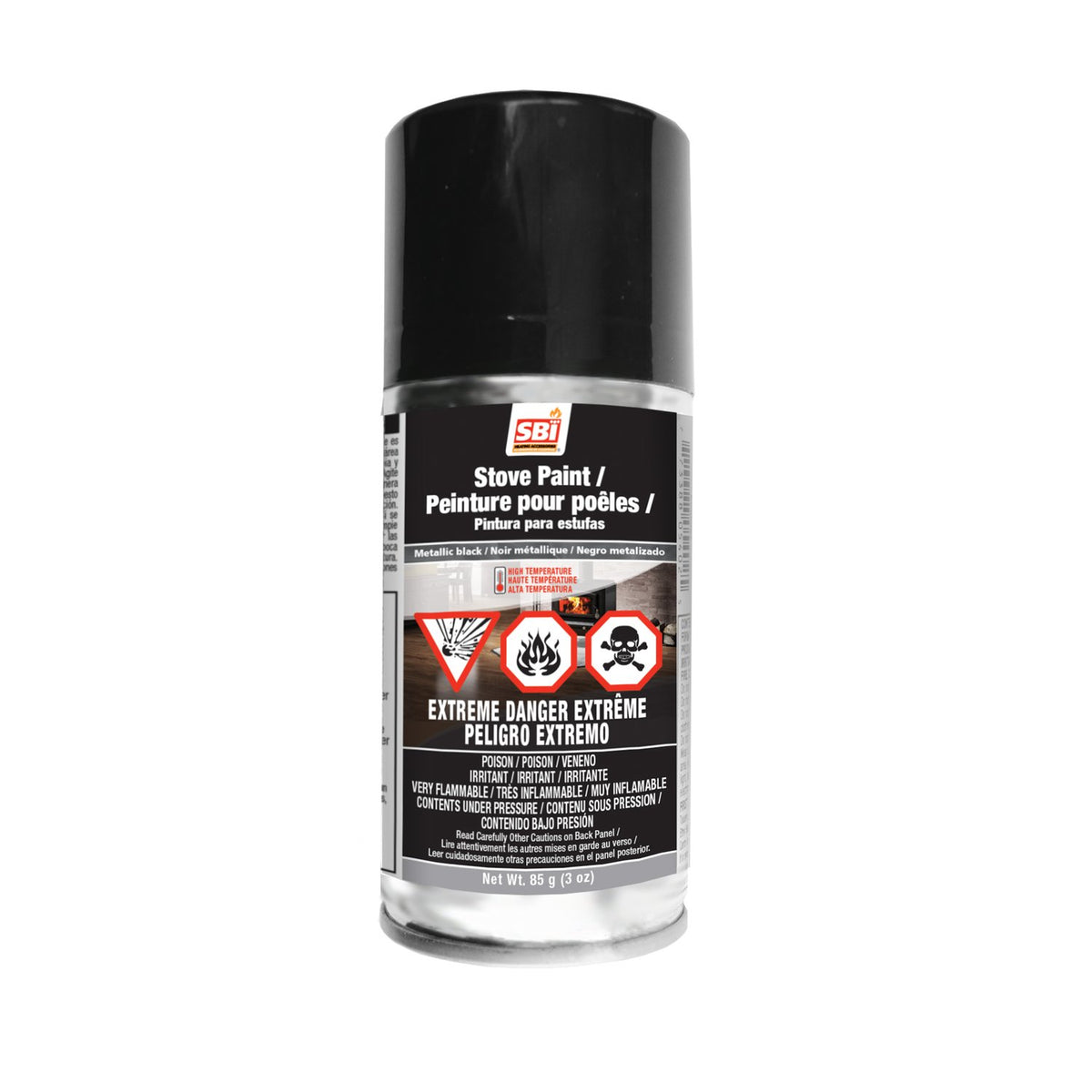 Drolet metallic black stove paint AC05963