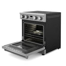 Thor Kitchen 5-Piece Appliance Package - 30-Inch Electric Range, Refrigerator, Dishwasher, Microwave, and Wine Cooler in Stainless Steel