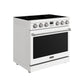 Thor Kitchen 36 Inch Electric Range in White - Contemporary Professional (ARE36W)