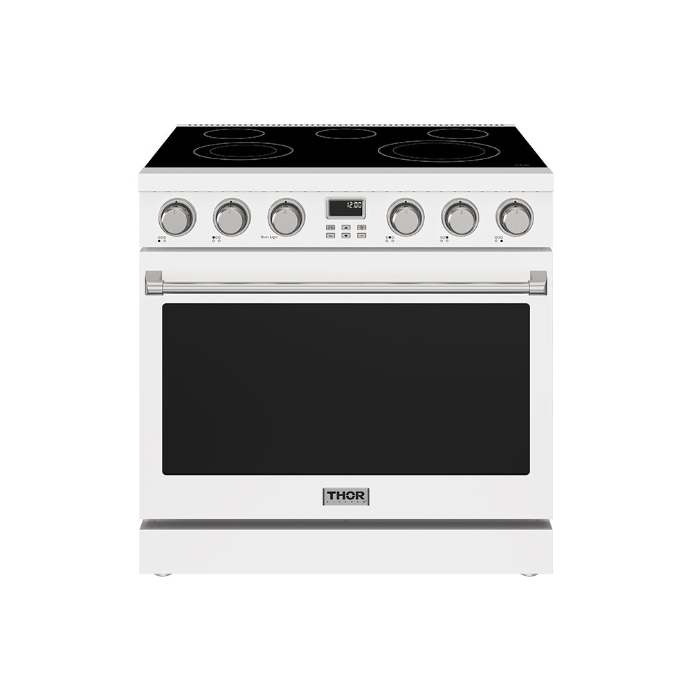 Thor Kitchen 36 Inch Electric Range in White