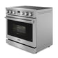 Thor Kitchen 6-Piece Appliance Package - 36-Inch Electric Range, Pro-Style Wall Mount Range Hood, Refrigerator, Dishwasher, Microwave, and Wine Cooler in Stainless Steel