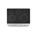 Thor Kitchen 5-Piece Appliance Package - 36-Inch Electric Range, Wall Mount Range Hood, Refrigerator, Dishwasher, and Microwave in Stainless Steel