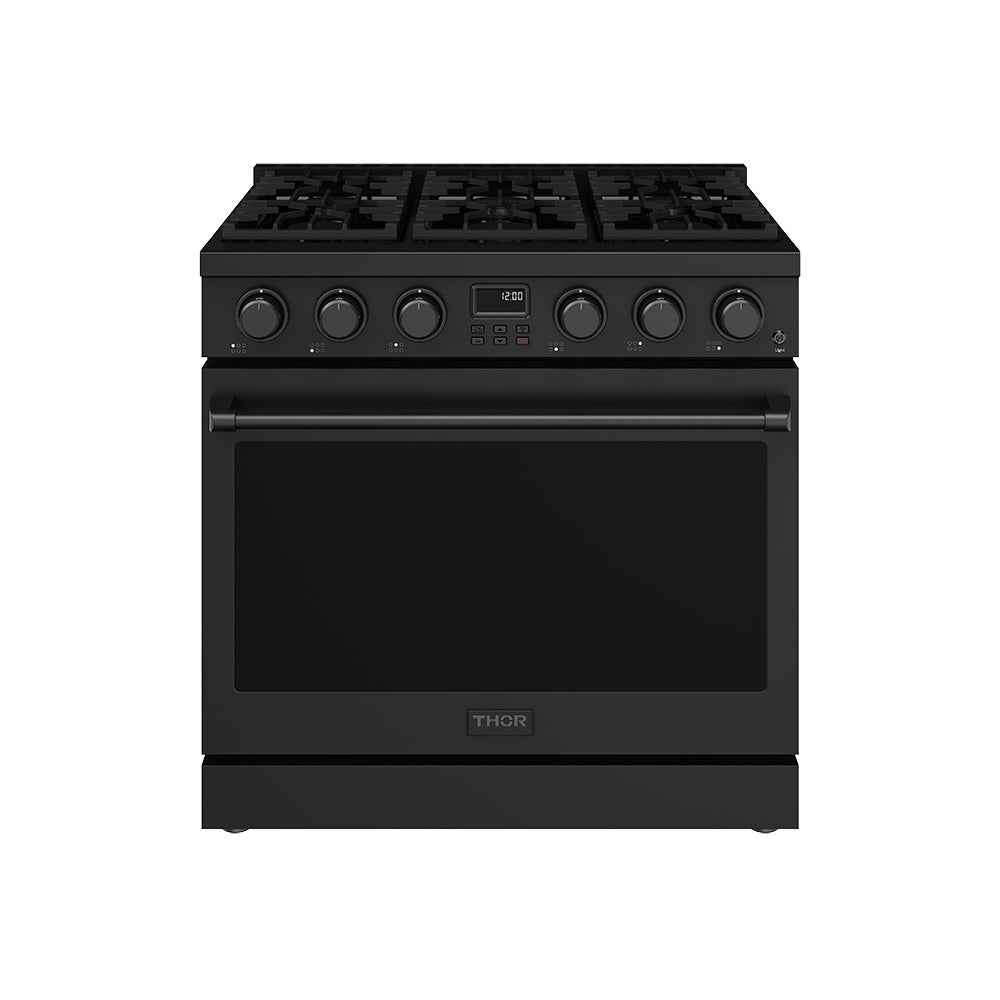 Thor Kitchen 36-Inch Liquid Propane Range in Black