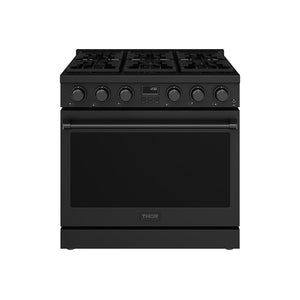 Thor Kitchen 36-Inch Liquid Propane Range in Black