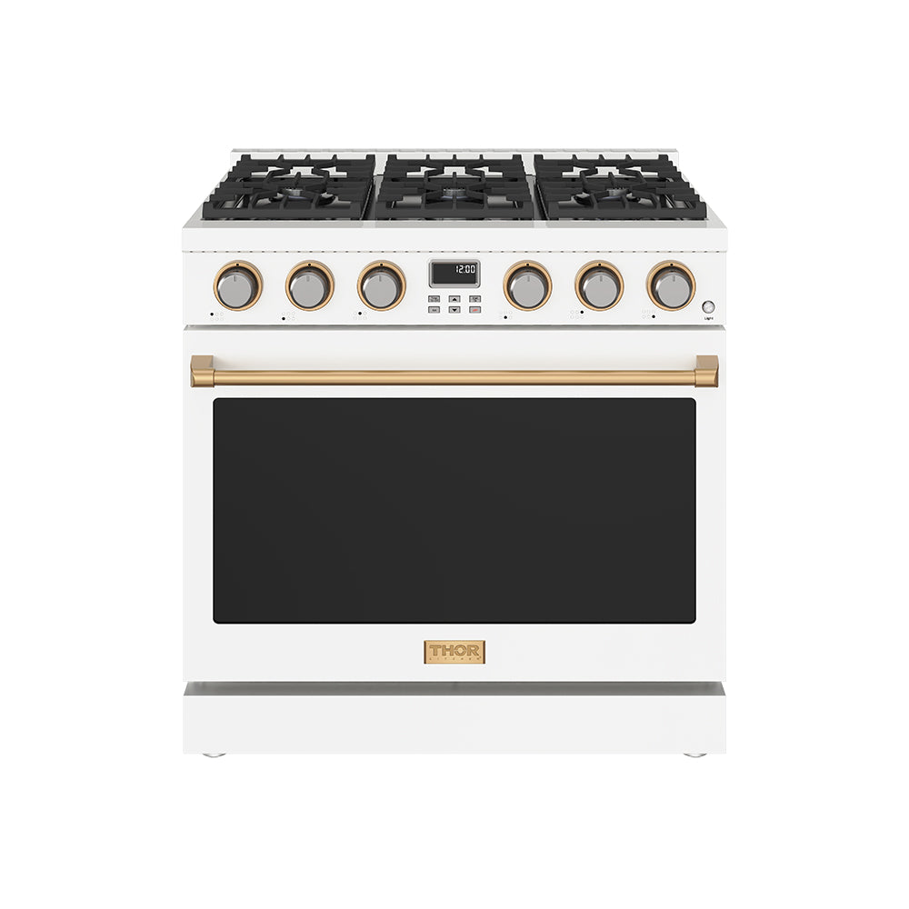 Thor Kitchen 36-Inch Gas Range in White