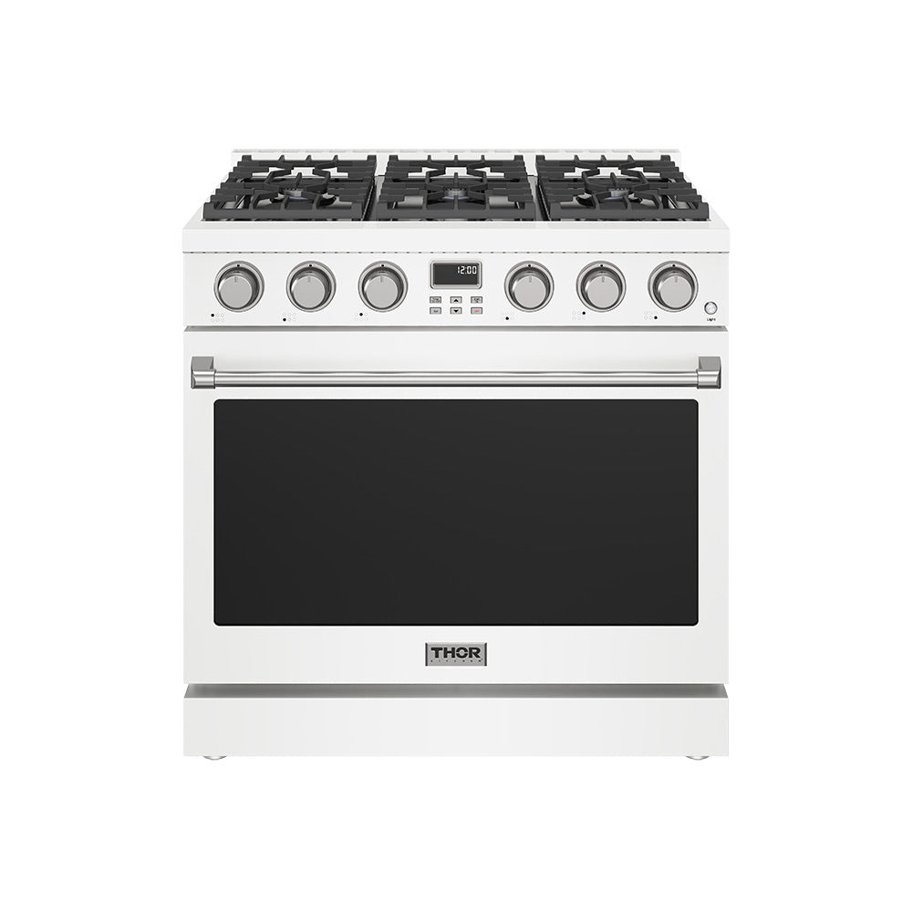 Thor Kitchen 36-Inch Liquid Propane Range in White
