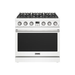 Thor Kitchen 36-Inch Liquid Propane Range in White