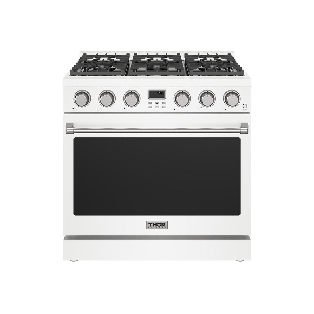 Thor Kitchen 36-Inch Gas Range in White - Contemporary Professional (ARG36W)
