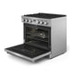 Thor Kitchen 4-Piece Appliance Package - 36-Inch Gas Range, Wall Mount Range Hood, Refrigerator with Water Dispenser, and Dishwasher in Stainless Steel