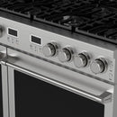 THOR Kitchen ARG48 48-Inch Stainless Steel Natural Gas Range – Control Panel and Knobs Close-Up
