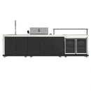 FORNO Rimini Outdoor Kitchen 30-Inch BBQ 62,000 BTU, 4.8 cu.ft. Beverage Center, Stainless Steel Sink, White Countertops FODKT2575WHT