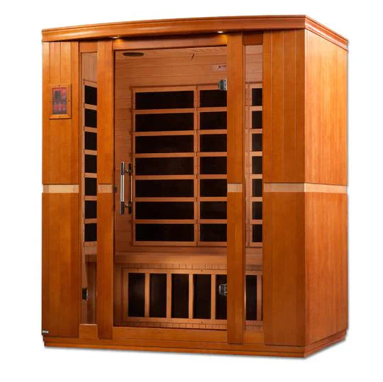 Golden Designs Dynamic Bellagio 3-person Low EMF Under 8MG FAR Infrared Sauna Canadian Hemlock - DYN-6306-02