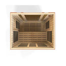 Golden Designs Dynamic Bellagio 3-person Low EMF Under 8MG FAR Infrared Sauna Canadian Hemlock - DYN-6306-02