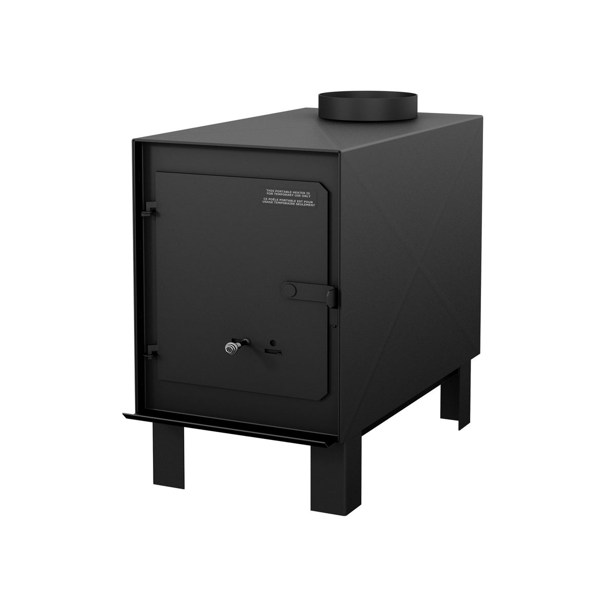 Drolet Hunter recreational stove DB00400 right view