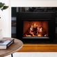 Empire Rainier gas insert in a living room fireplace