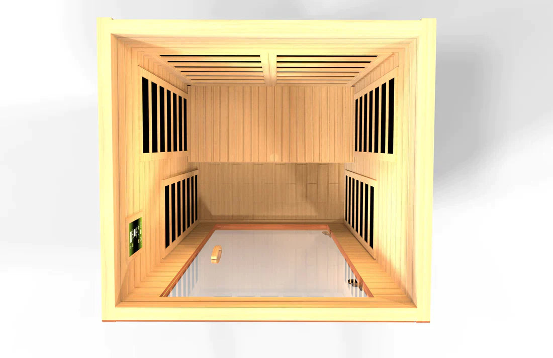 Golden Designs Dynamic "Avila" FAR Infrared Sauna with Hemlock Wood - DYN-6103-01