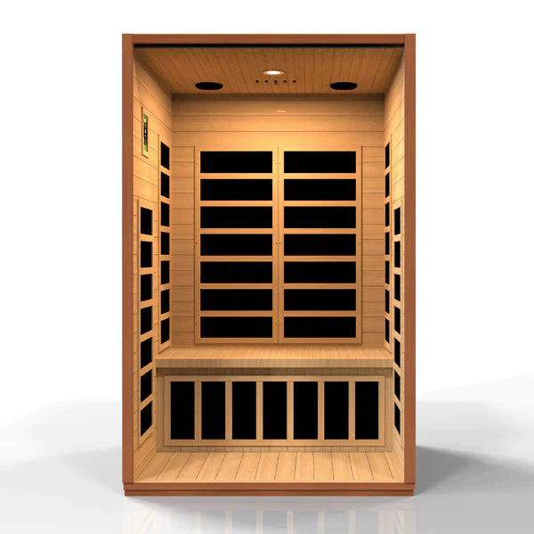 Golden Designs Dynamic Cordoba Elite 2-person Ultra Low EMF Under 3MG FAR Infrared Sauna Canadian Hemlock - DYN-6203-01 Elite