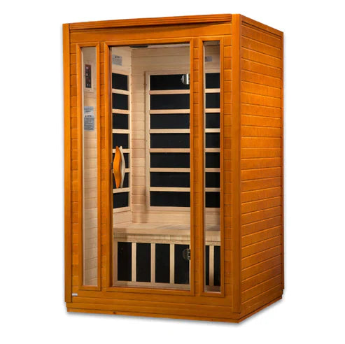 Golden Designs Dynamic San Marino Elite 2-person Ultra Low EMF Under 3MG FAR Infrared Sauna Canadian Hemlock - DYN-6206-01 Elite