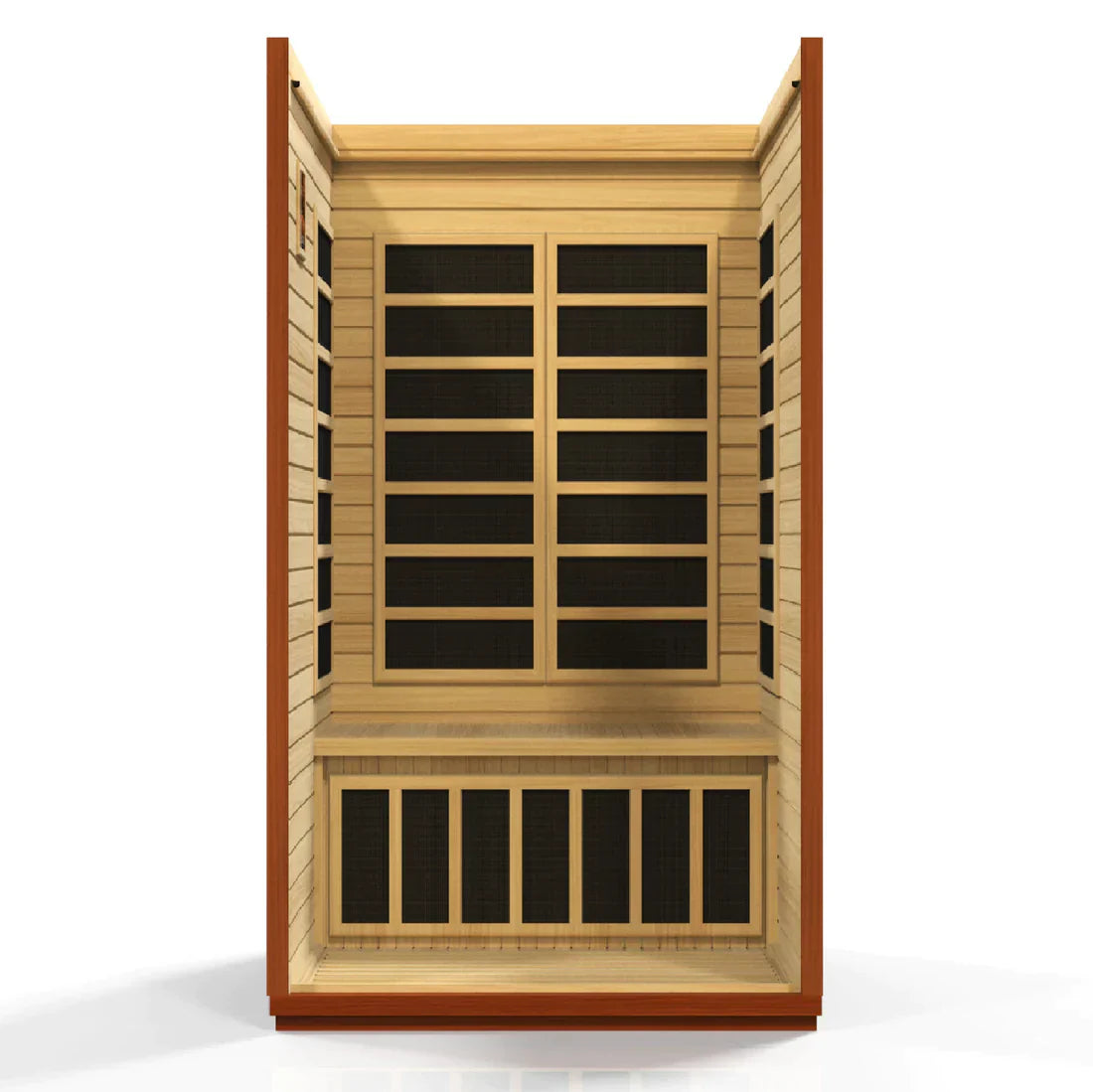 Golden Designs Dynamic San Marino Elite 2-person Ultra Low EMF Under 3MG FAR Infrared Sauna Canadian Hemlock - DYN-6206-01 Elite