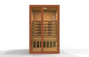 Golden Designs Dynamic Santiago 2-Person Full Spectrum Near Zero EMF Under 2MG FAR Infrared Sauna Canadian Hemlock - DYN-6209-03 FS