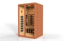 Golden Designs Dynamic Santiago 2-Person Full Spectrum Near Zero EMF Under 2MG FAR Infrared Sauna Canadian Hemlock - DYN-6209-03 FS