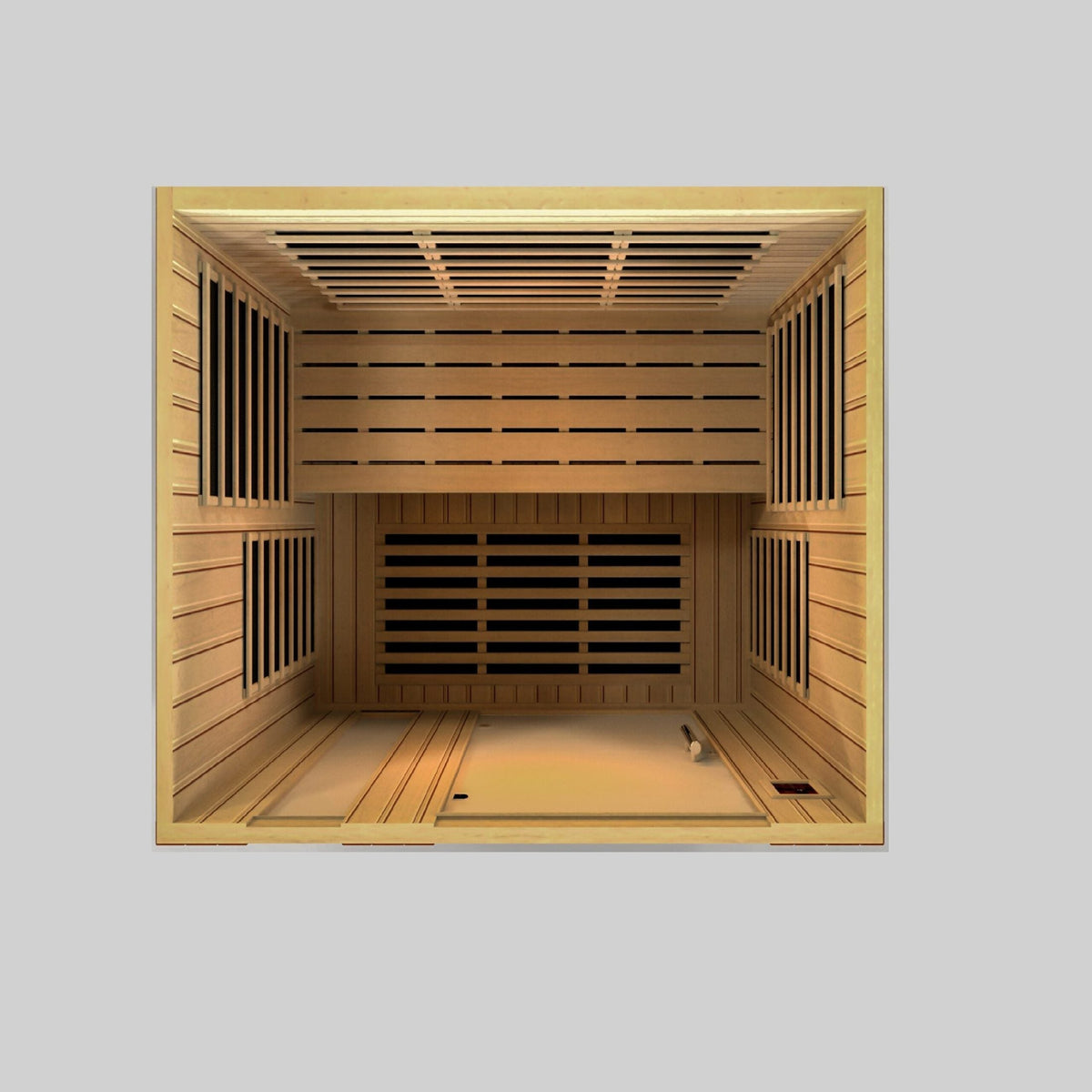 Golden Designs Dynamic Lugano 3-person Ultra Low EMF Under 3MG FAR Infrared Sauna Canadian Hemlock - DYN-6336-02 Elite