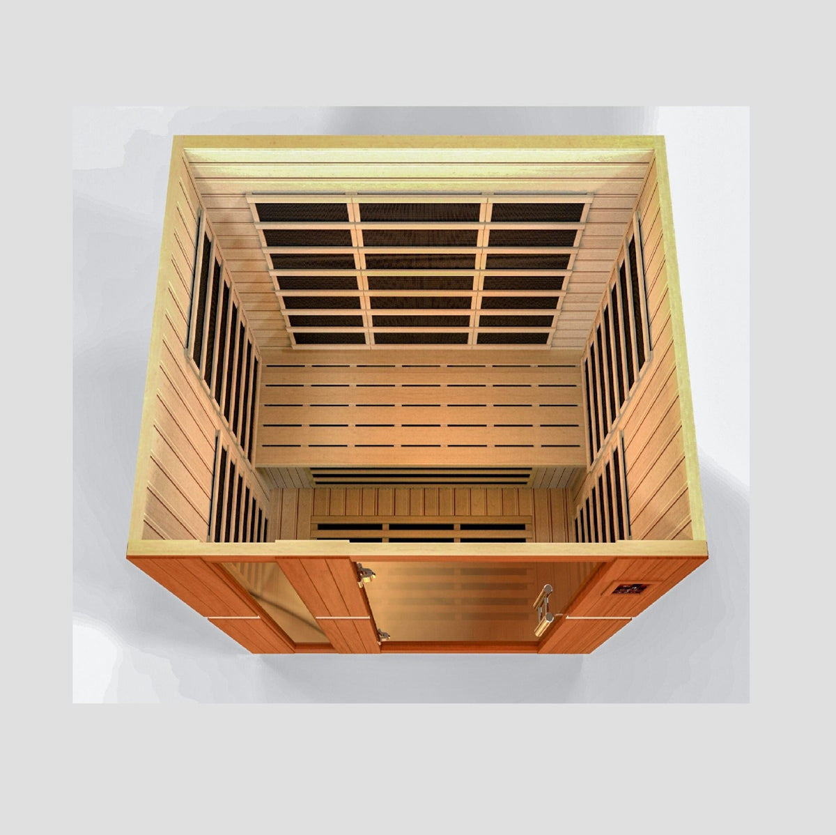 Golden Designs Dynamic Lugano 3-person Ultra Low EMF Under 3MG FAR Infrared Sauna Canadian Hemlock - DYN-6336-02 Elite