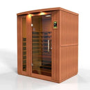 Golden Designs Dynamic Lugano 3-Person Full Spectrum Near Zero EMF Under 2MG FAR Infrared Sauna Canadian Hemlock DYN-6336-02 FS