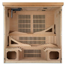 Golden Designs Dynamic Monaco 6-person Ultra Low EMF Under 3MG FAR Infrared Sauna Canadian Hemlock - DYN-6996-01