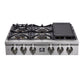 Forno 36″ Gas Rangetop ALTA QUALITA Pro-Style 6 Sealed Brass Burners - FCTGS5751-36