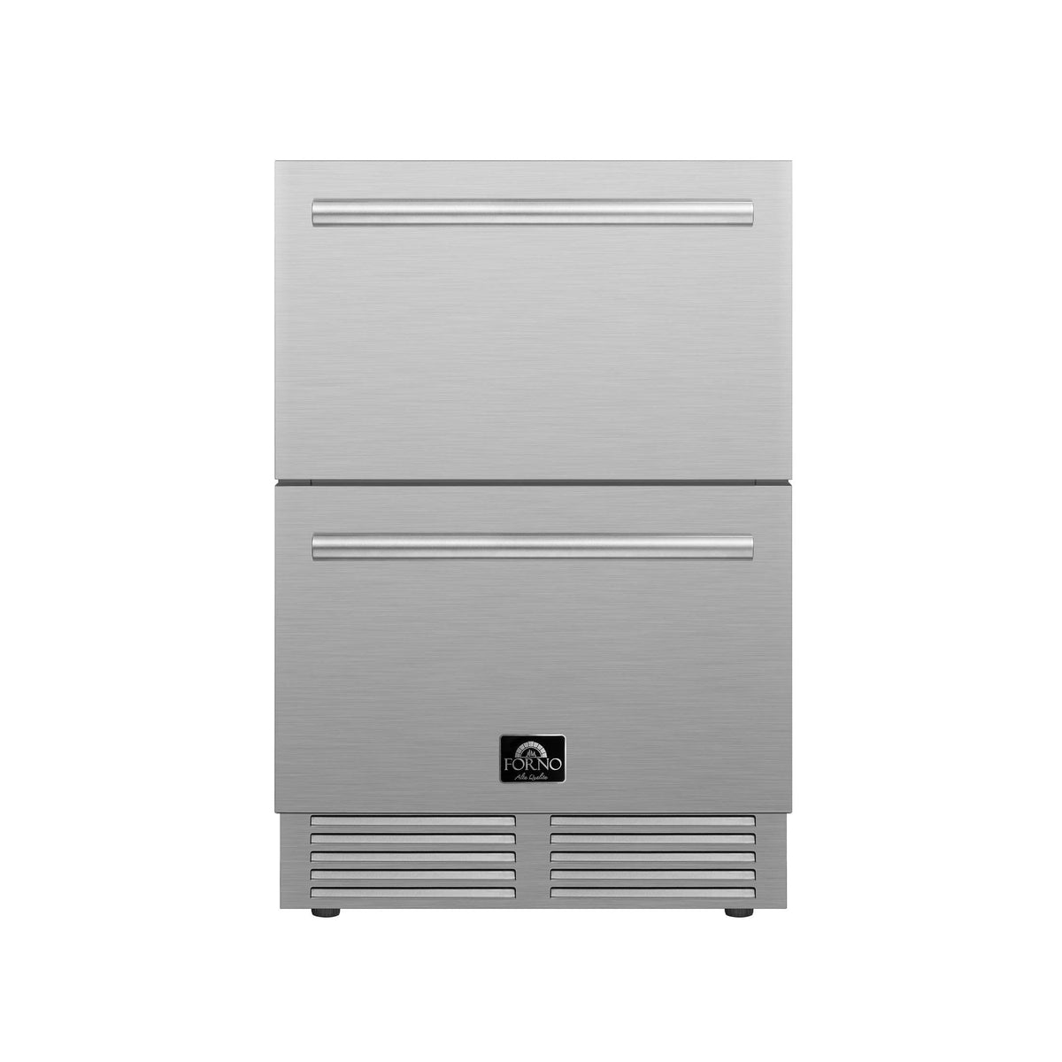 FORNO Como 24-Inch Drawer Refrigerator Stainless Steel Outdoor/Indoor 4.87 cu.ft. Capacity - FDROD1611-24S