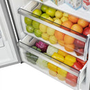 FORNO Maderno 28-Inch Built-In 13.6 Cu.Ft. Convertible Refrigerator in Stainless Steel, Left Swing with Decorative Grill FFFFD1722-32LSG - MyBBQDirect