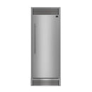 FORNO Maderno 28-Inch Built-In 13.6 Cu. Ft. Convertible Refrigerator in Stainless Steel, Right Swing with Decorative Grill FFFFD1722-32RSG