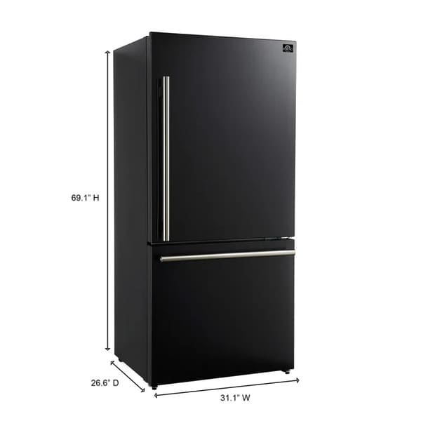 FORNO Milano Espresso Package - 62-Inch, 34.4 cu. ft. Refrigerators with Bottom Freezers - MyBBQDirect