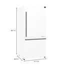 FORNO Milano Espresso Package - 62-Inch, 34.4 cu. ft. Refrigerators with Bottom Freezers - MyBBQDirect
