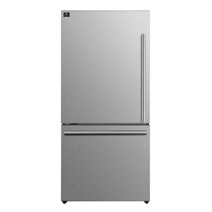 FORNO 2-Piece Appliance Package - 30-Inch Electric Range and 31-Inch Refrigerator, Left Hinge in Stainless Steel FBDL-013-02CAUS - MyBBQDirect