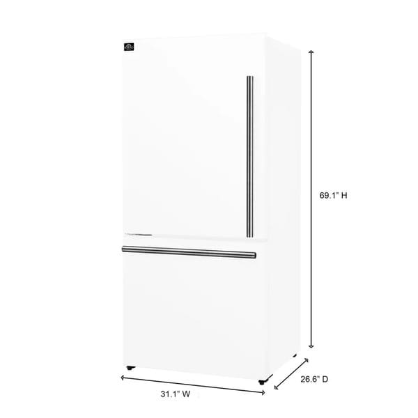 FORNO Milano Espresso Package - 62-Inch, 34.4 cu. ft. Refrigerators with Bottom Freezers - MyBBQDirect