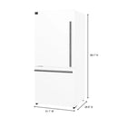 FORNO Milano Espresso Package - 62-Inch, 34.4 cu. ft. Refrigerators with Bottom Freezers - MyBBQDirect