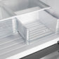 FORNO 35 Inch 17.5 cu ft French Door Refrigerator with Ice Maker in Stainless Steel With Built-in Style Grille Trim Kit - FFFFD1974-35SG