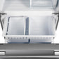 FORNO 35 Inch 17.5 cu ft French Door Refrigerator with Ice Maker in Stainless Steel With Built-in Style Grille Trim Kit - FFFFD1974-35SG