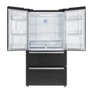 FORNO 2-Piece Appliance Package - 30-Inch Slide-In Induction Range and 36-Inch French Door Refrigerator in Black with Antique Brass Handle FBDL-014-13CAUS - MyBBQDirect