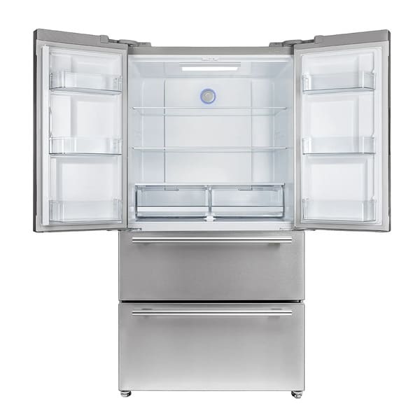 FORNO 2-Piece Appliance Package - 36-Inch Electric Range and 36-Inch French Door Refrigerator in Stainless Steel FBDL-013-08CAUS - MyBBQDirect