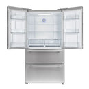 FORNO 3-Piece Appliance Package - 36-Inch Marco Gas Range, French Door Refrigerator, & Dishwasher in Stainless Steel FBDL-009-01CAUS - MyBBQDirect