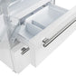 FORNO 2-Piece Appliance Package - 30-Inch Slide-In Induction Range and 36-Inch French Door Refrigerator in White with Stainless Steel Handle FBDL-014-08CAUS - MyBBQDirect