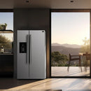 FORNO 2-Piece Appliance Package - 30-Inch Electric Range and 36-Inch Side by Side Refrigerator with Water Dispenser in Stainless Steel FBDL-013-04CAUS - MyBBQDirect
