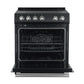 Forno Espresso Package - 30" Electric Range and Refrigerator in Stainless, Black, or White with Accents