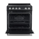 Forno Espresso Package - 30" Electric Range and Refrigerator in Stainless, Black, or White with Accents