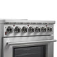 FORNO 2-Piece Appliance Package - 30-Inch Electric Range and 36-Inch French Door Refrigerator in Stainless Steel FBDL-013-03CAUS - MyBBQDirect