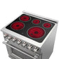 FORNO 2-Piece Appliance Package - 30-Inch Electric Range and 31-Inch Refrigerator, Right Hinge in Stainless Steel FBDL-013-01CAUS